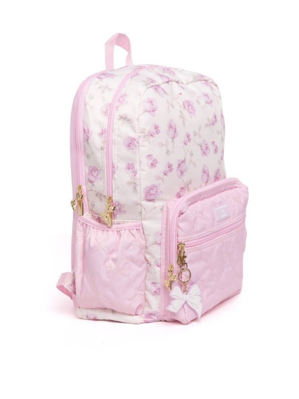 LoveShackFancy Kids Floral Pink Backpack with Matching Lunch Bag - Picture 3 of 9